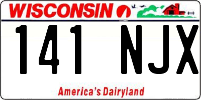 WI license plate 141NJX