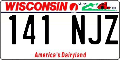 WI license plate 141NJZ
