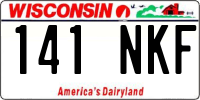 WI license plate 141NKF