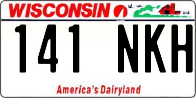 WI license plate 141NKH