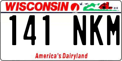 WI license plate 141NKM