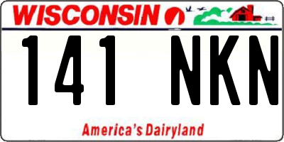 WI license plate 141NKN