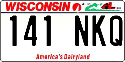 WI license plate 141NKQ