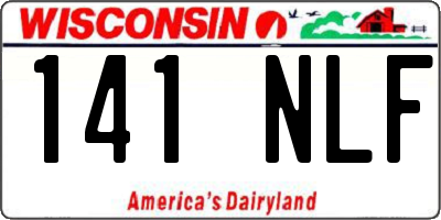 WI license plate 141NLF