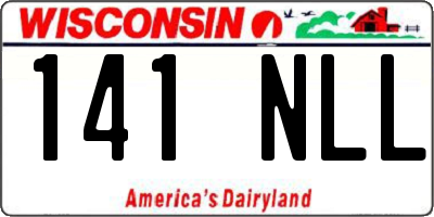 WI license plate 141NLL