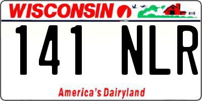 WI license plate 141NLR