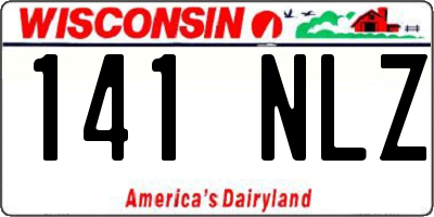 WI license plate 141NLZ