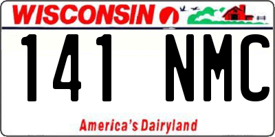 WI license plate 141NMC