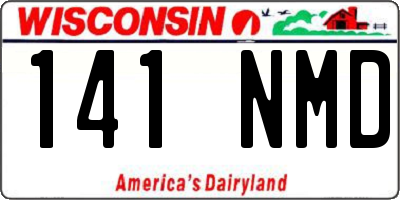 WI license plate 141NMD