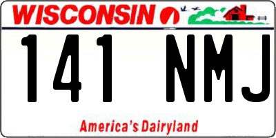 WI license plate 141NMJ