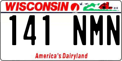 WI license plate 141NMN