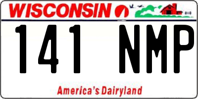 WI license plate 141NMP