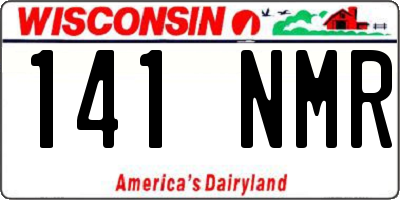 WI license plate 141NMR