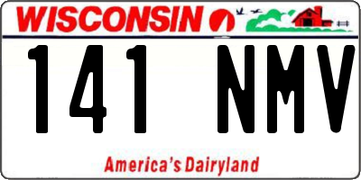 WI license plate 141NMV
