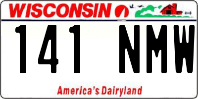 WI license plate 141NMW