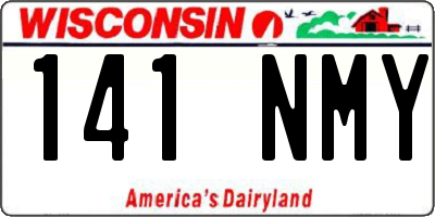 WI license plate 141NMY