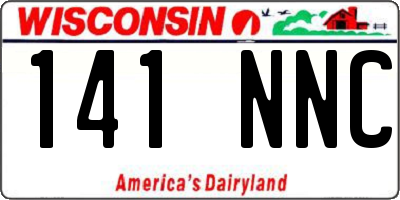 WI license plate 141NNC