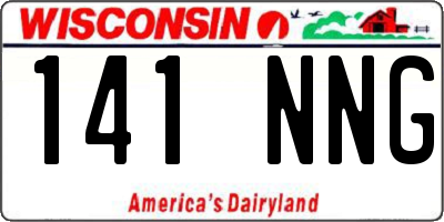WI license plate 141NNG