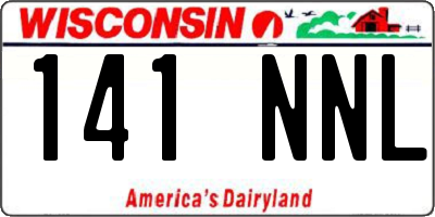 WI license plate 141NNL