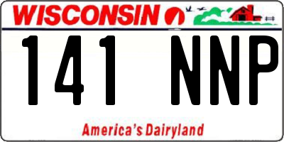 WI license plate 141NNP