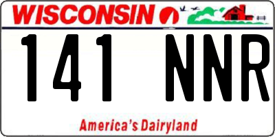 WI license plate 141NNR