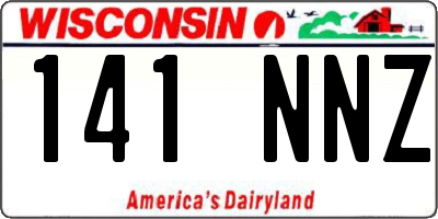 WI license plate 141NNZ