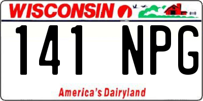 WI license plate 141NPG