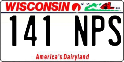 WI license plate 141NPS
