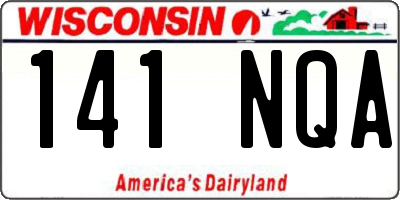 WI license plate 141NQA