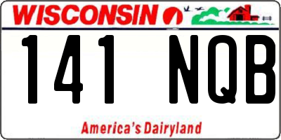 WI license plate 141NQB