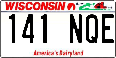 WI license plate 141NQE