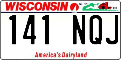 WI license plate 141NQJ