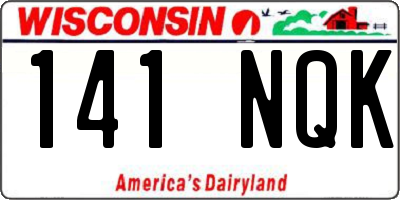WI license plate 141NQK