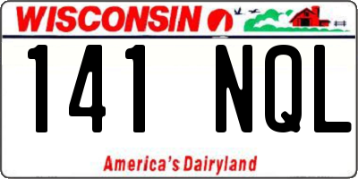 WI license plate 141NQL