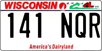 WI license plate 141NQR