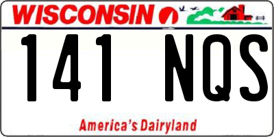WI license plate 141NQS