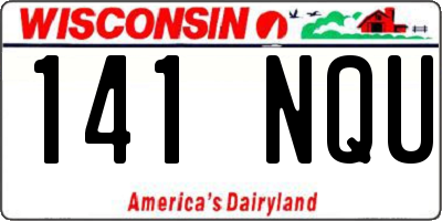 WI license plate 141NQU
