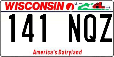 WI license plate 141NQZ