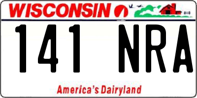 WI license plate 141NRA