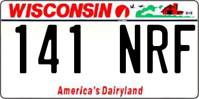 WI license plate 141NRF