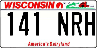 WI license plate 141NRH