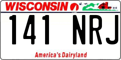 WI license plate 141NRJ