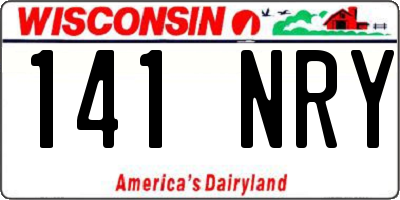 WI license plate 141NRY