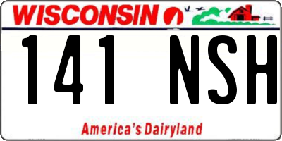WI license plate 141NSH