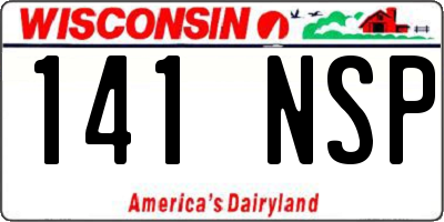 WI license plate 141NSP