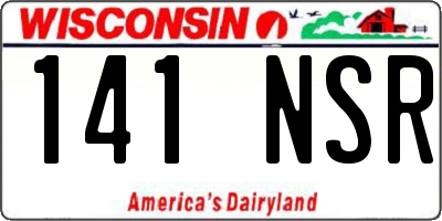 WI license plate 141NSR