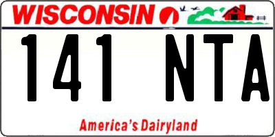 WI license plate 141NTA