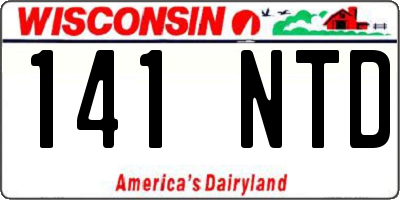 WI license plate 141NTD