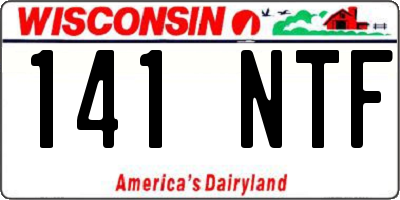 WI license plate 141NTF