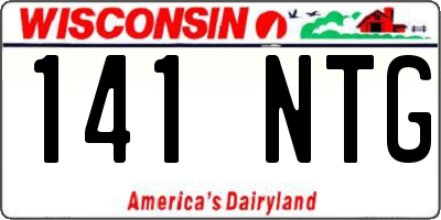 WI license plate 141NTG